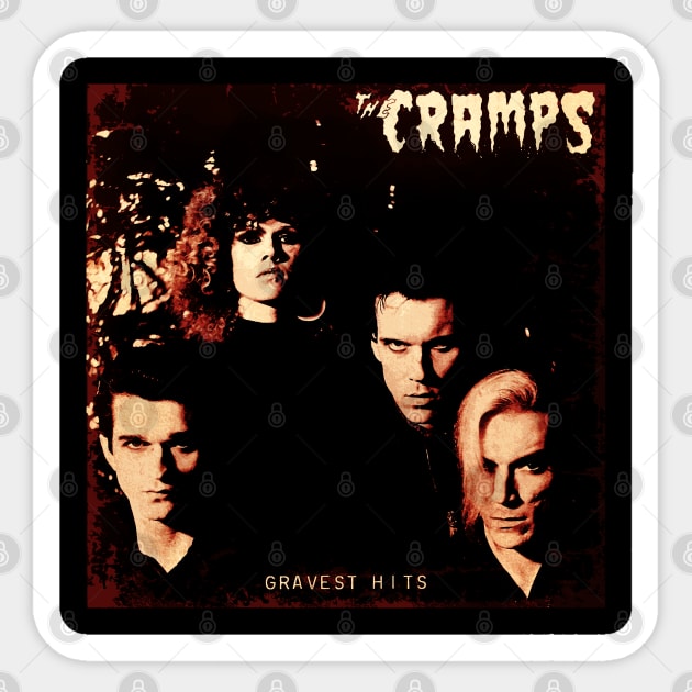 Rockabilly Rebels The Cramps Cult Classic Shirt Sticker by JocelynnBaxter